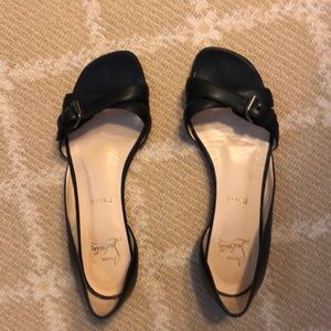 Christian Louboutin Cross Strap  Flats Size 7.5